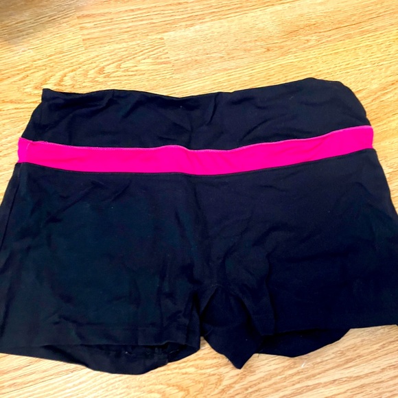 SOLD - FILA black and pink gym shorts - Picture 1 of 3